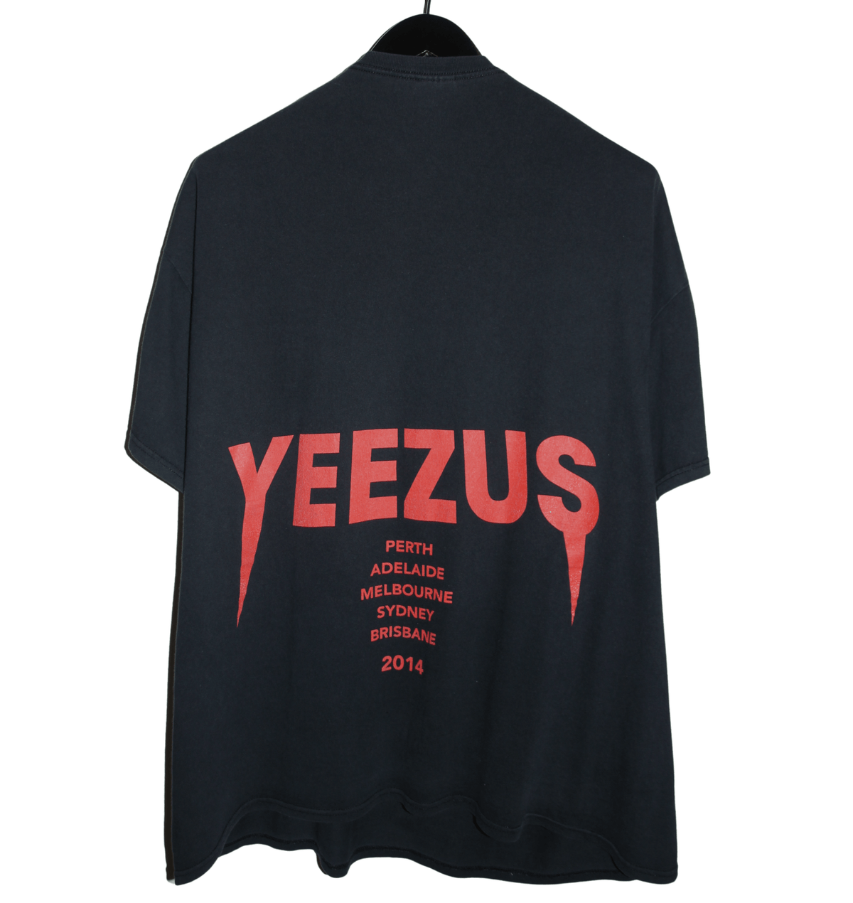 Yeezus 2014 Reaper Australian Tour Shirt - Faded AU