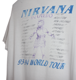 Nirvana 1993/94 In Utero World Tour Shirt X-LARGE