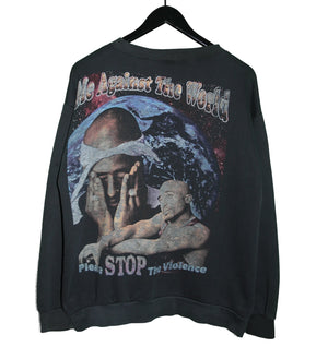 2PAC 1996 All Eyez On Me Bootleg Rap Sweatshirt - Faded AU