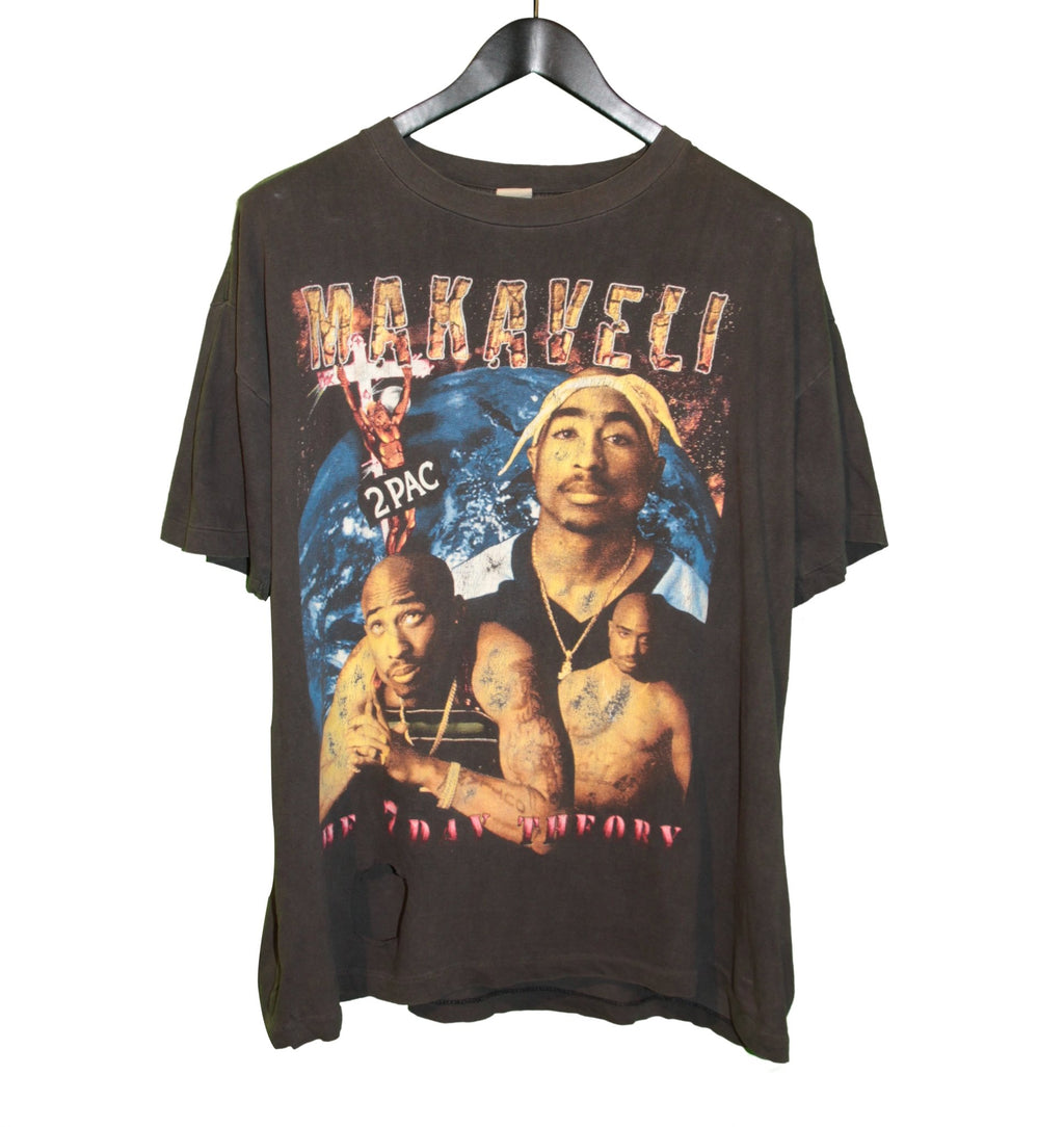 2PAC 1996 Makaveli Life of an Outlaw Rap Tee - Faded AU