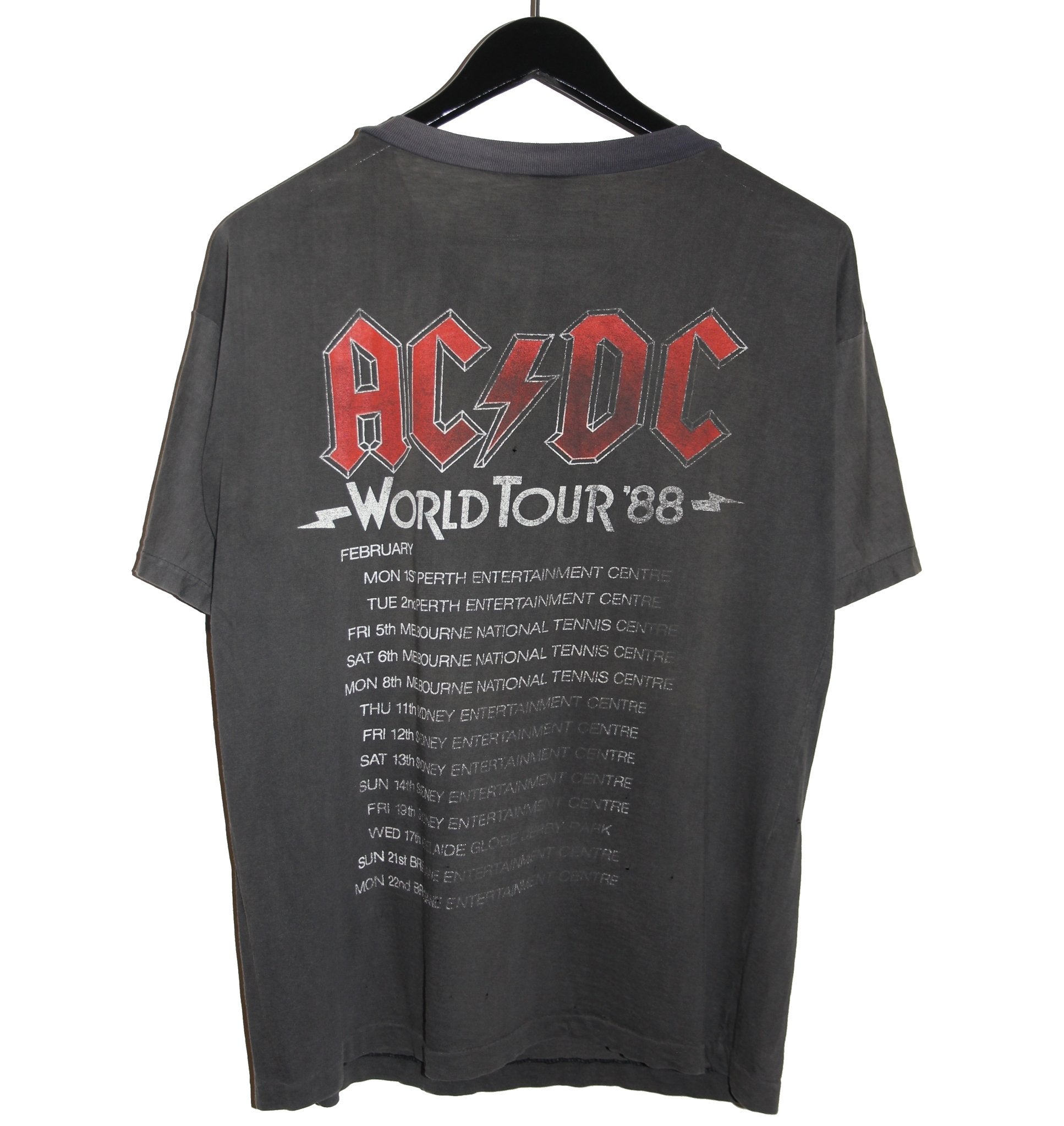 ACDC 1988 Heat Seeker World Tour Shirt - Faded AU
