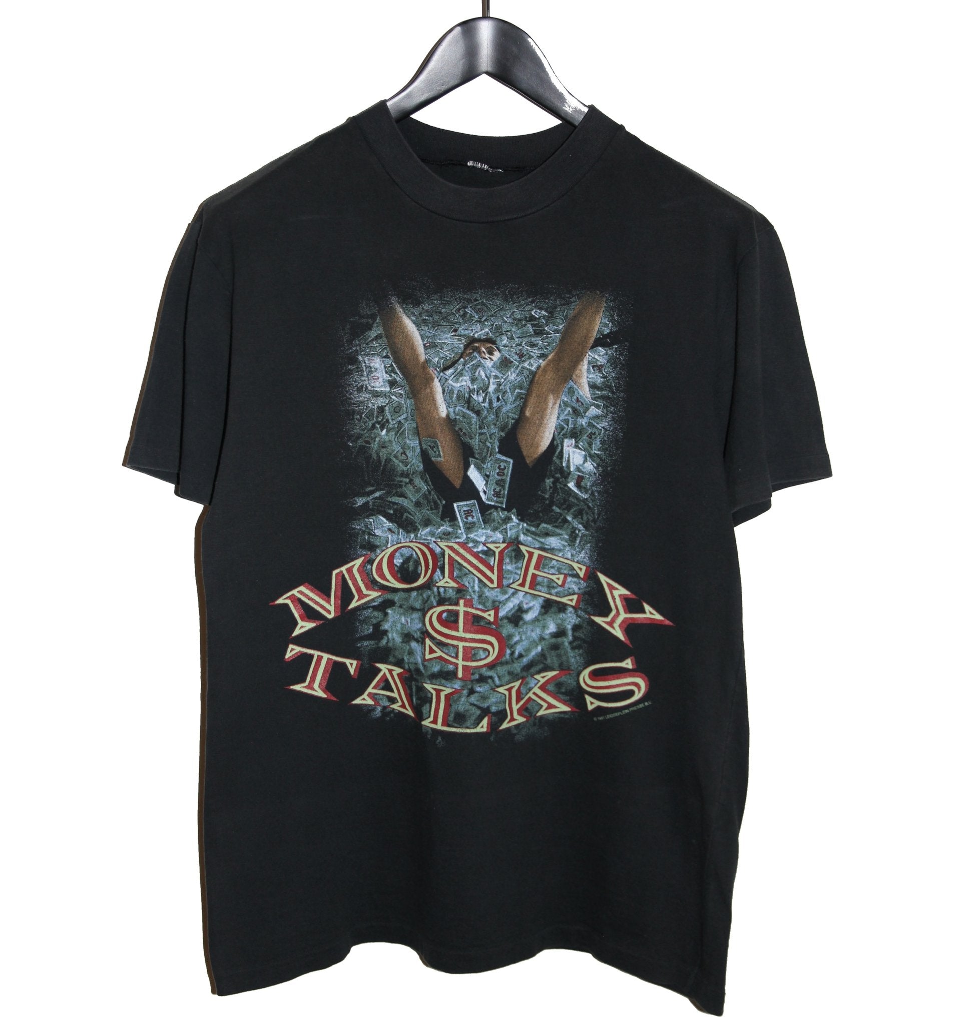 ACDC 1991 Money $ Talks Shirt - Faded AU