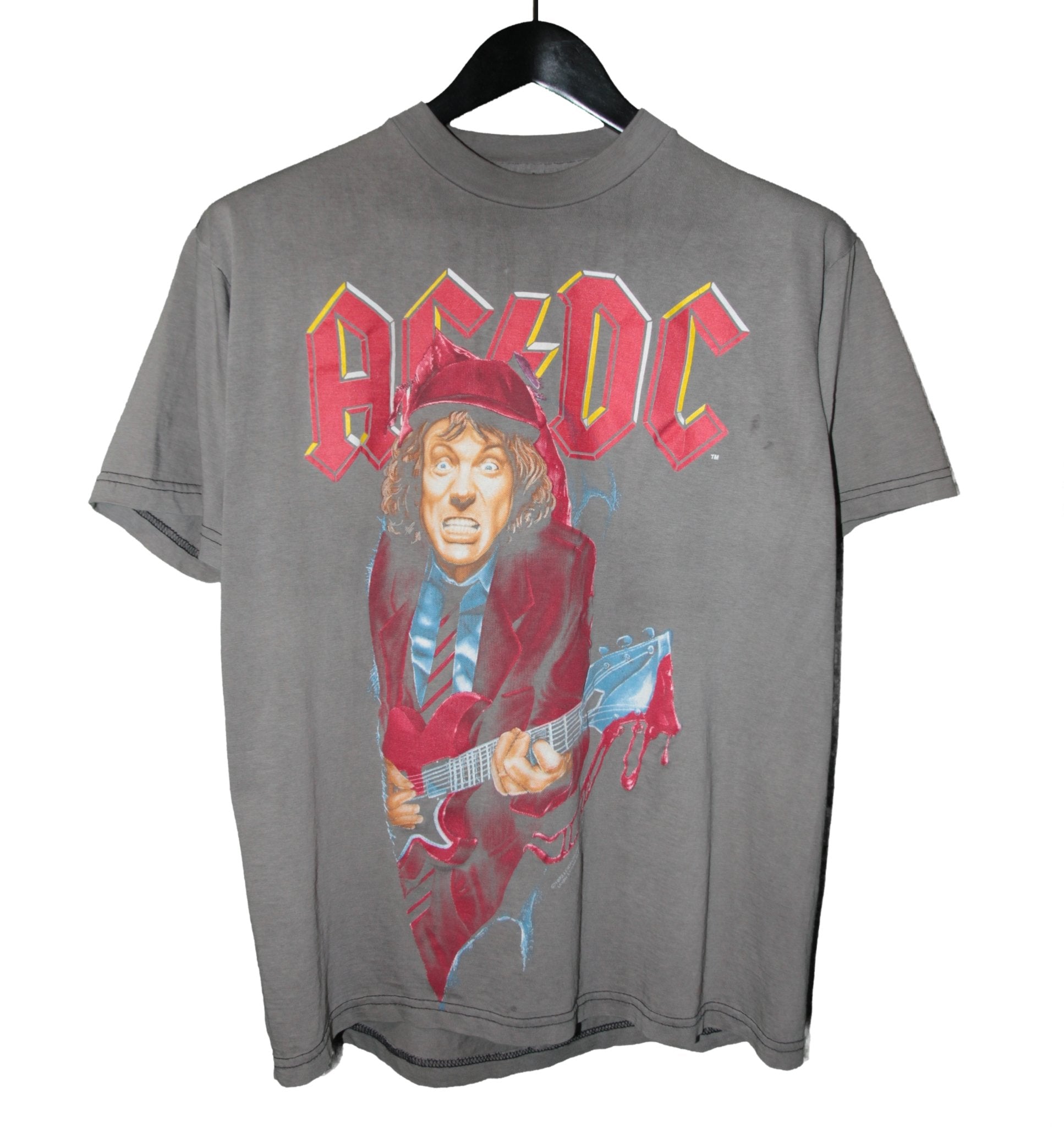 ACDC 1993 Angus Young UK Tour Shirt - Faded AU