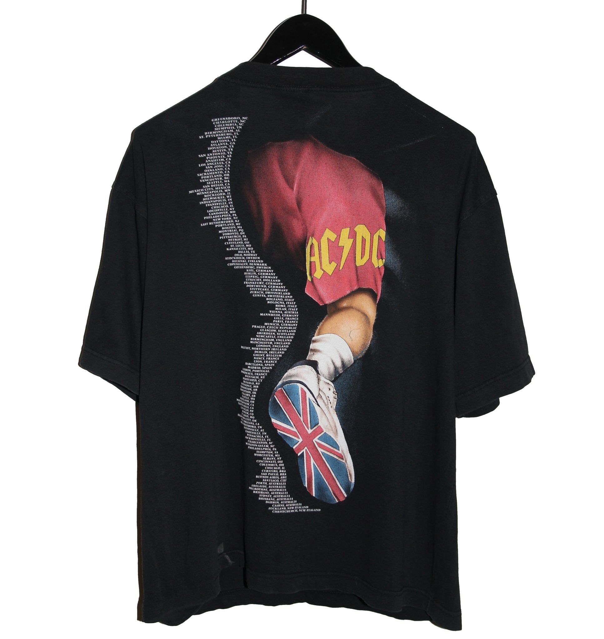 ACDC 1993 Angus Young Worldwide Tour Shirt - Faded AU