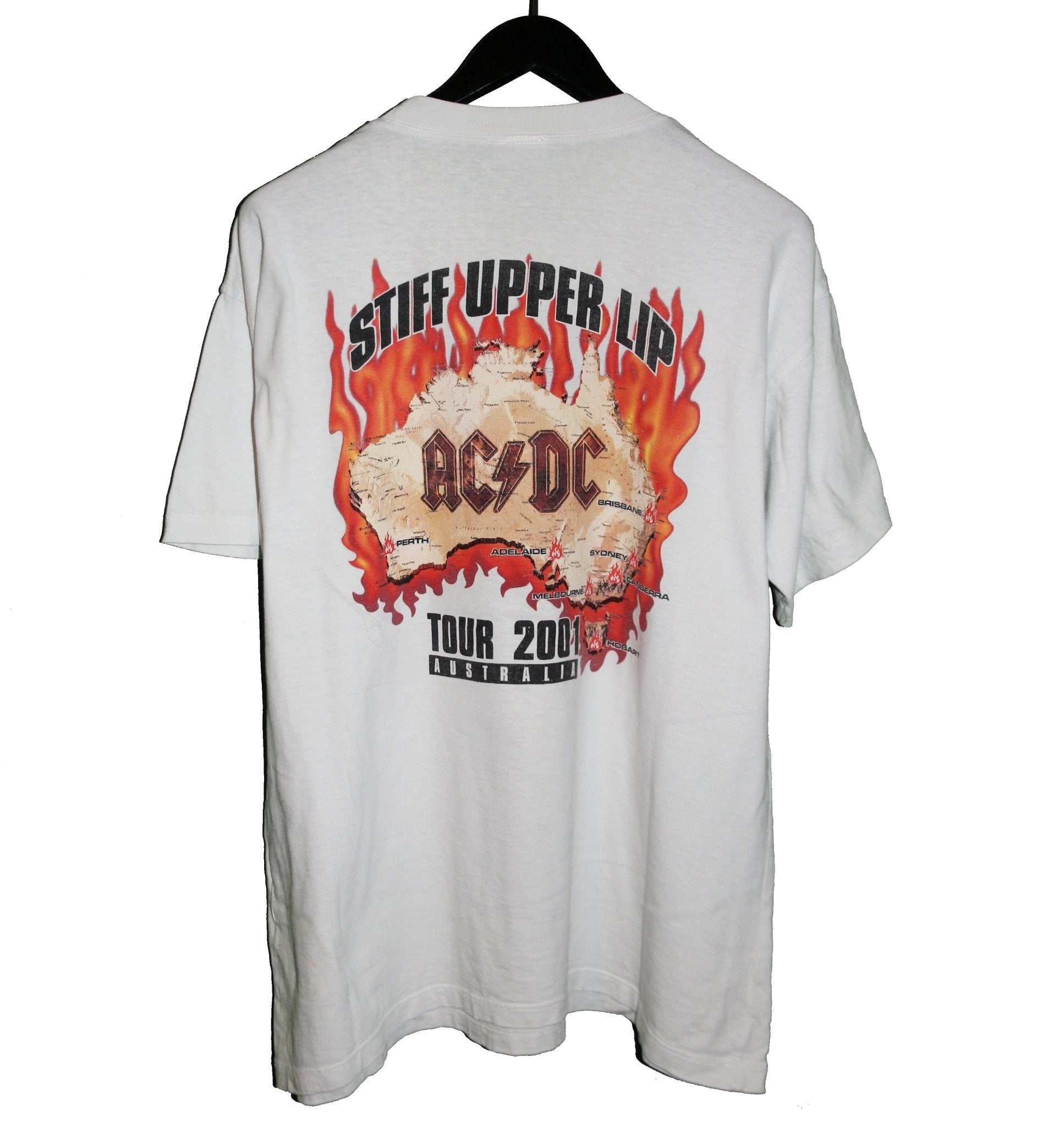 ACDC 2001 Stiff Upper Lip Tour Shirt - Faded AU