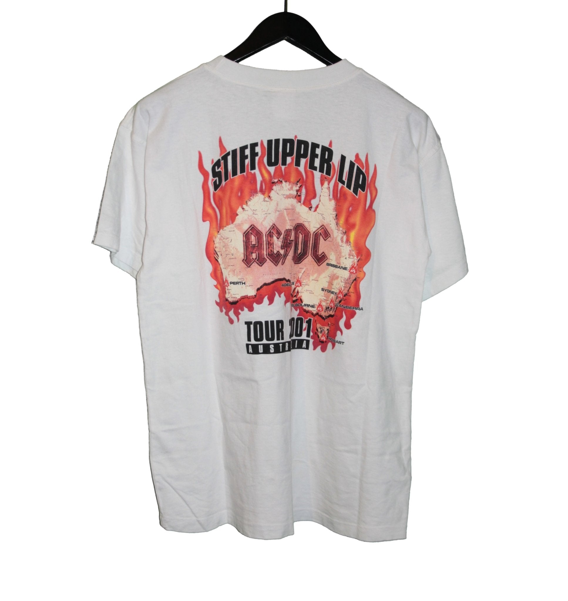 ACDC 2001 Stiff Upper Lip Tour Shirt - Faded AU