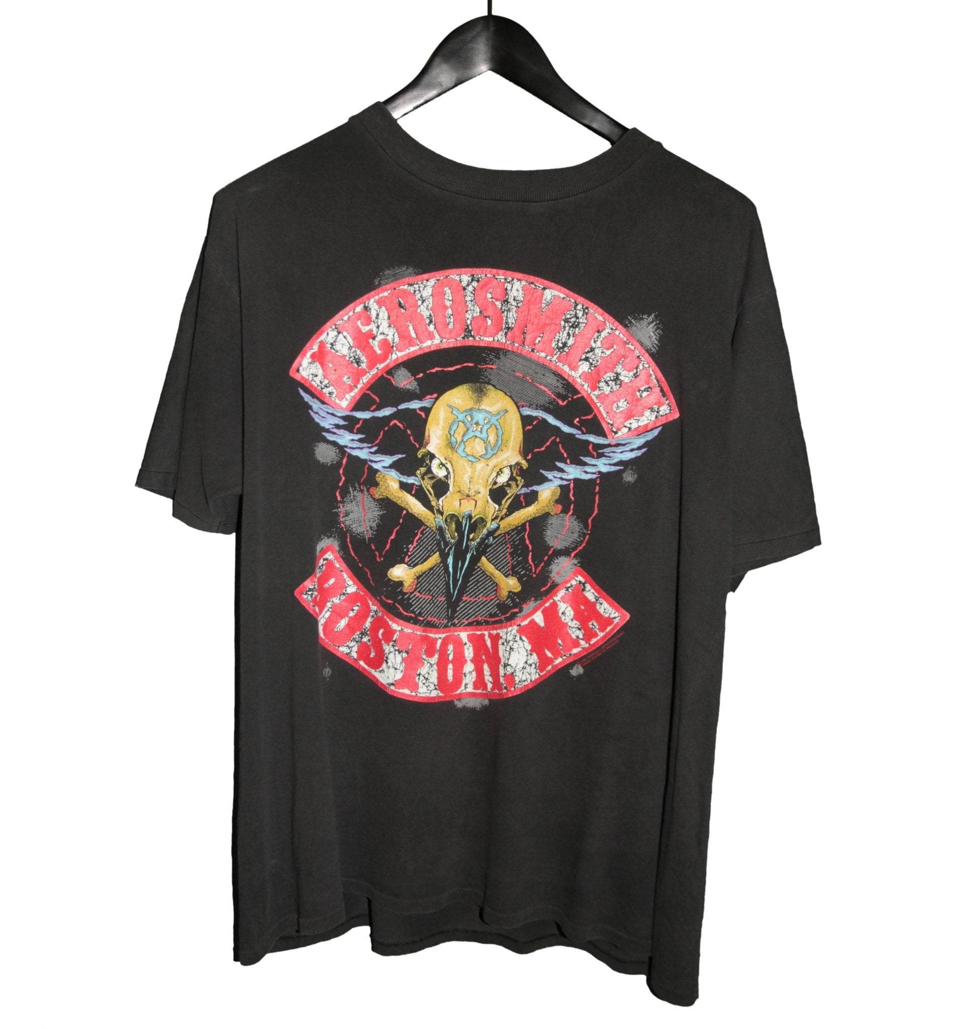 Aerosmith 1990 Pump Australia & Japan Tour Shirt - Faded AU