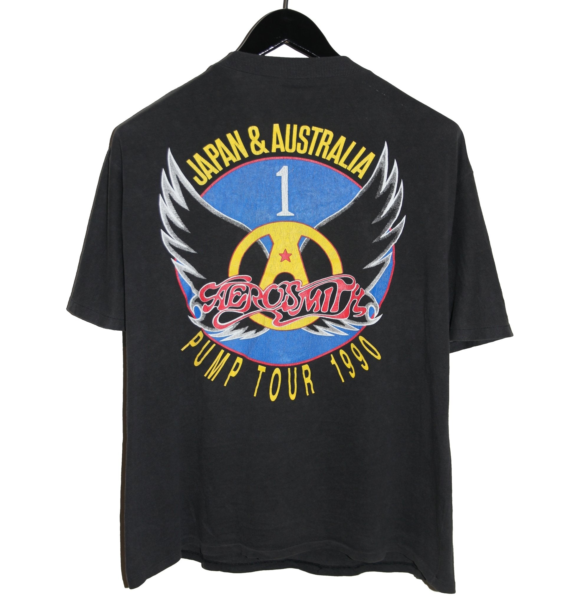 Aerosmith 1990 Pump Tour Shirt - Faded AU