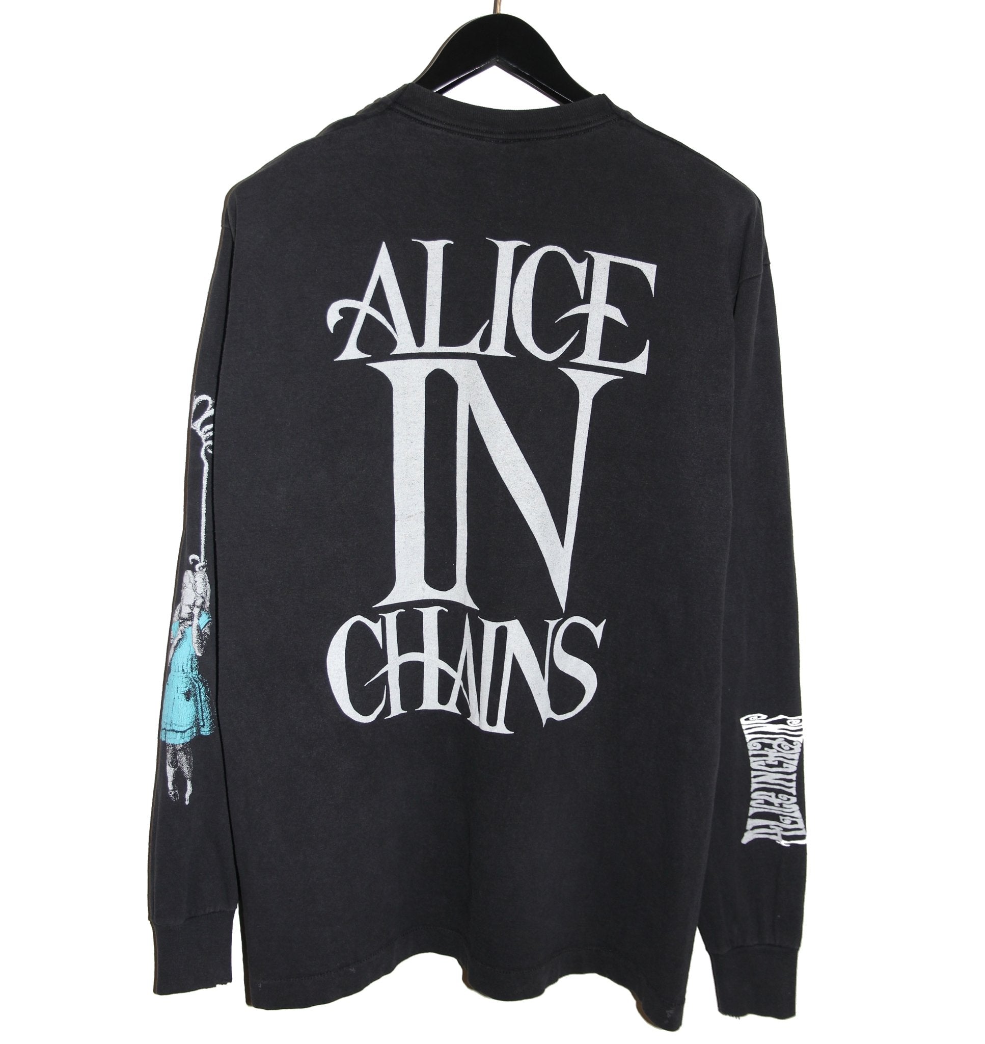 Alice in Chains 1992 Alice in Wonderland Long Sleeve - Faded AU