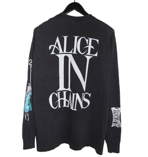 Alice in Chains 1992 Alice in Wonderland Long Sleeve - Faded AU