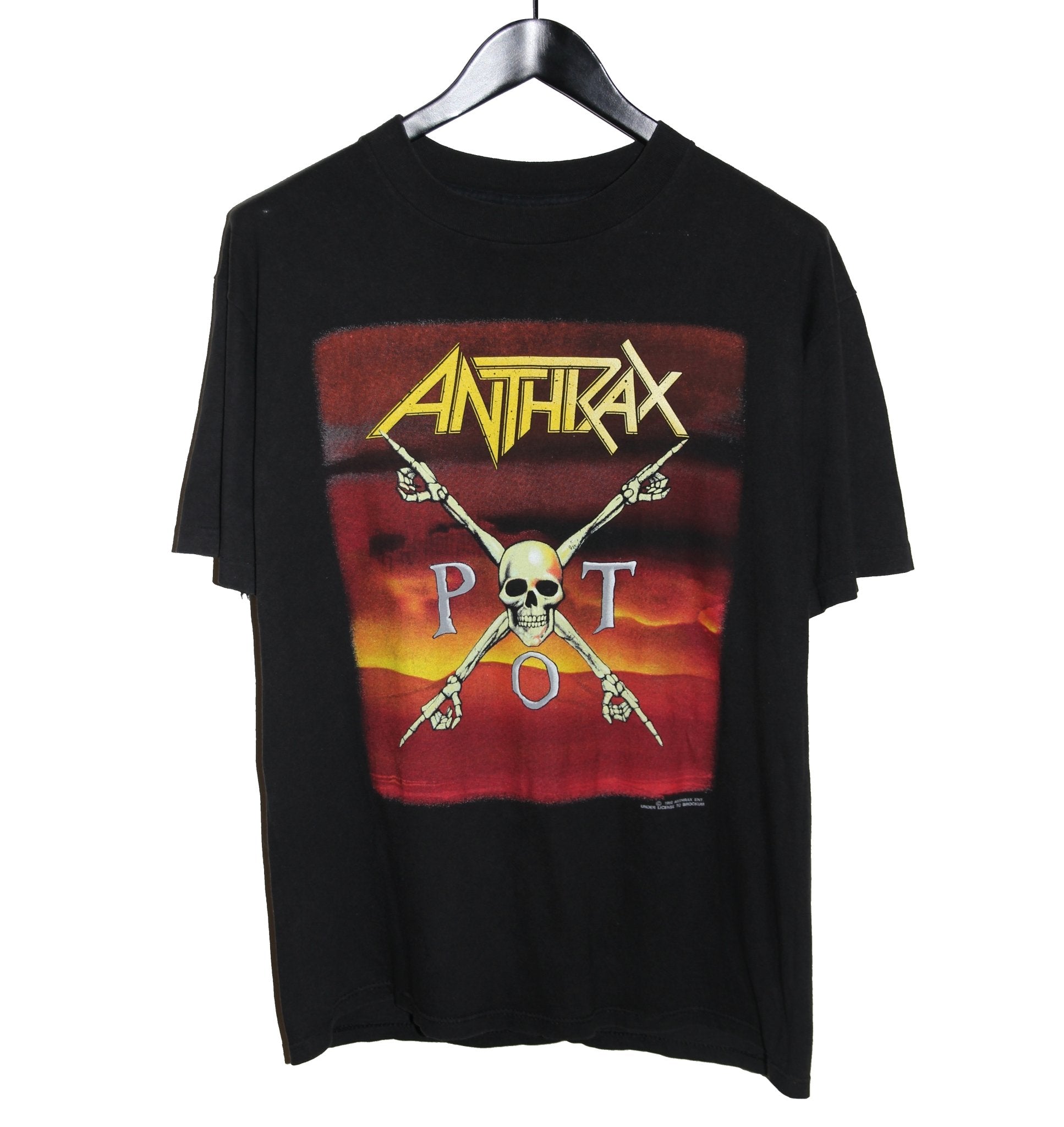 Anthrax 1990 Persistence of Time Album Shirt - Faded AU