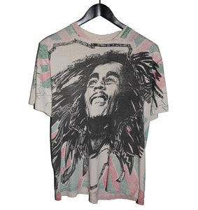 Bob Marley 90's All Over Print Memorial Shirt - Faded AU