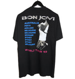 Bon Jovi 1993 Keep The Faith World Tour Shirt - Faded AU