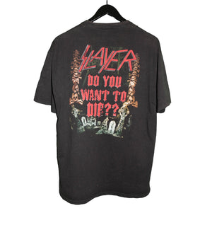 Bootleg Slayer Do You Want To Die Shirt - Faded AU