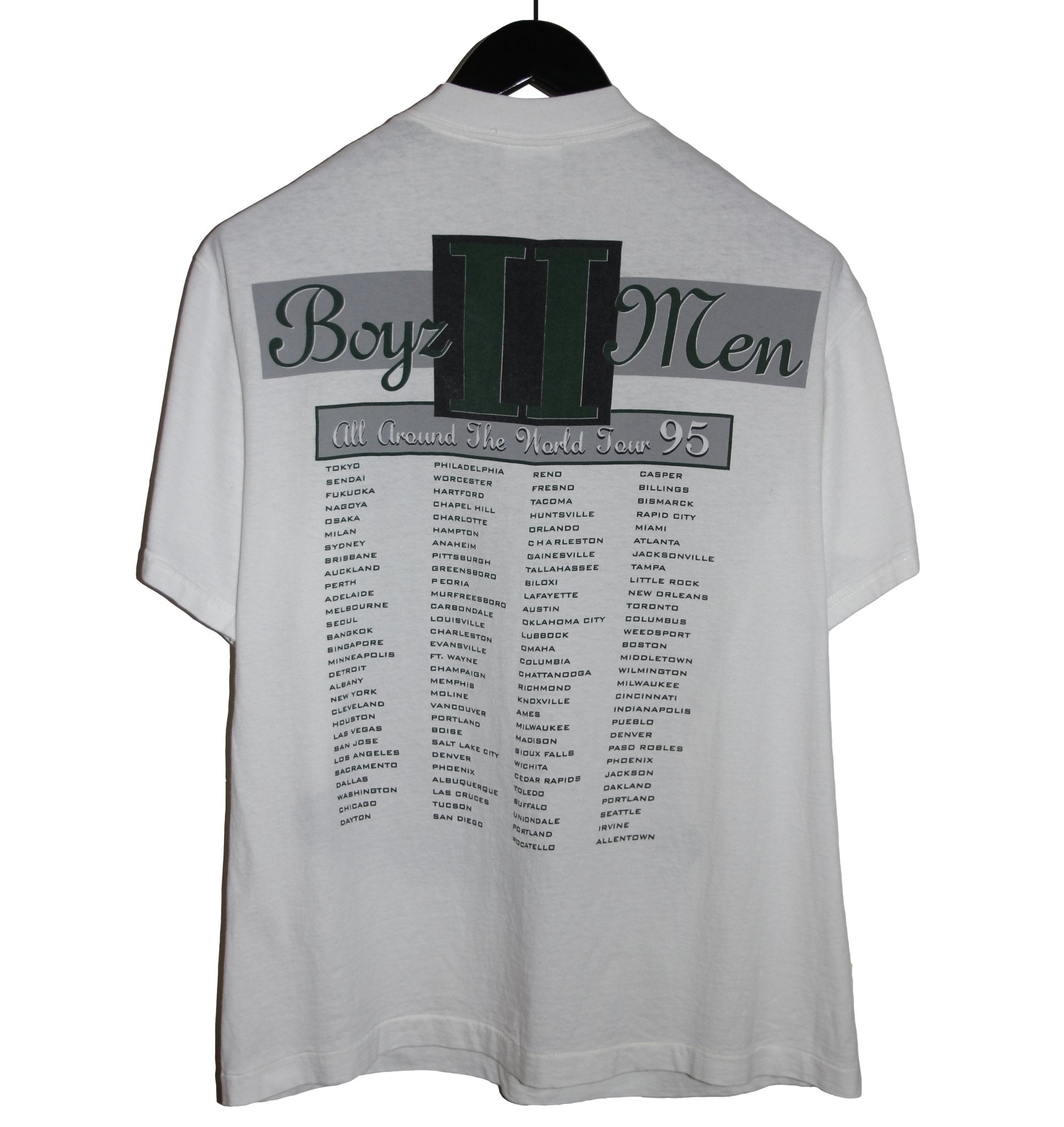 Boyz II Men 1995 All Around The World Tour Shirt - Faded AU