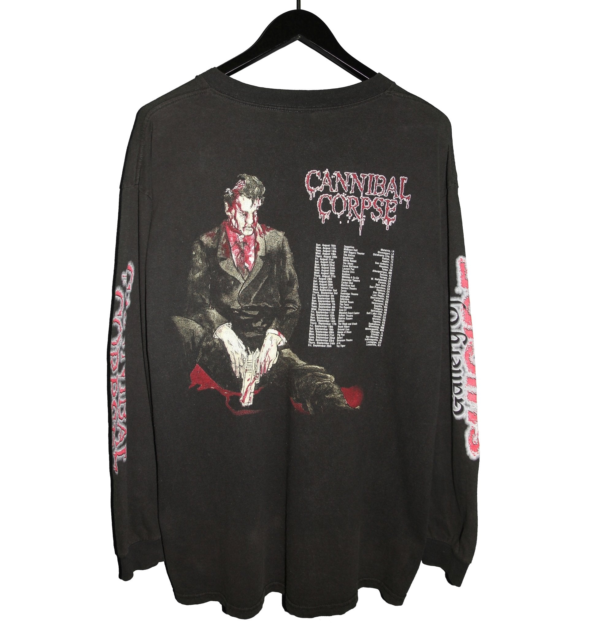 Cannibal Corpse 1998 Gallery of Suicide Longsleeve - Faded AU