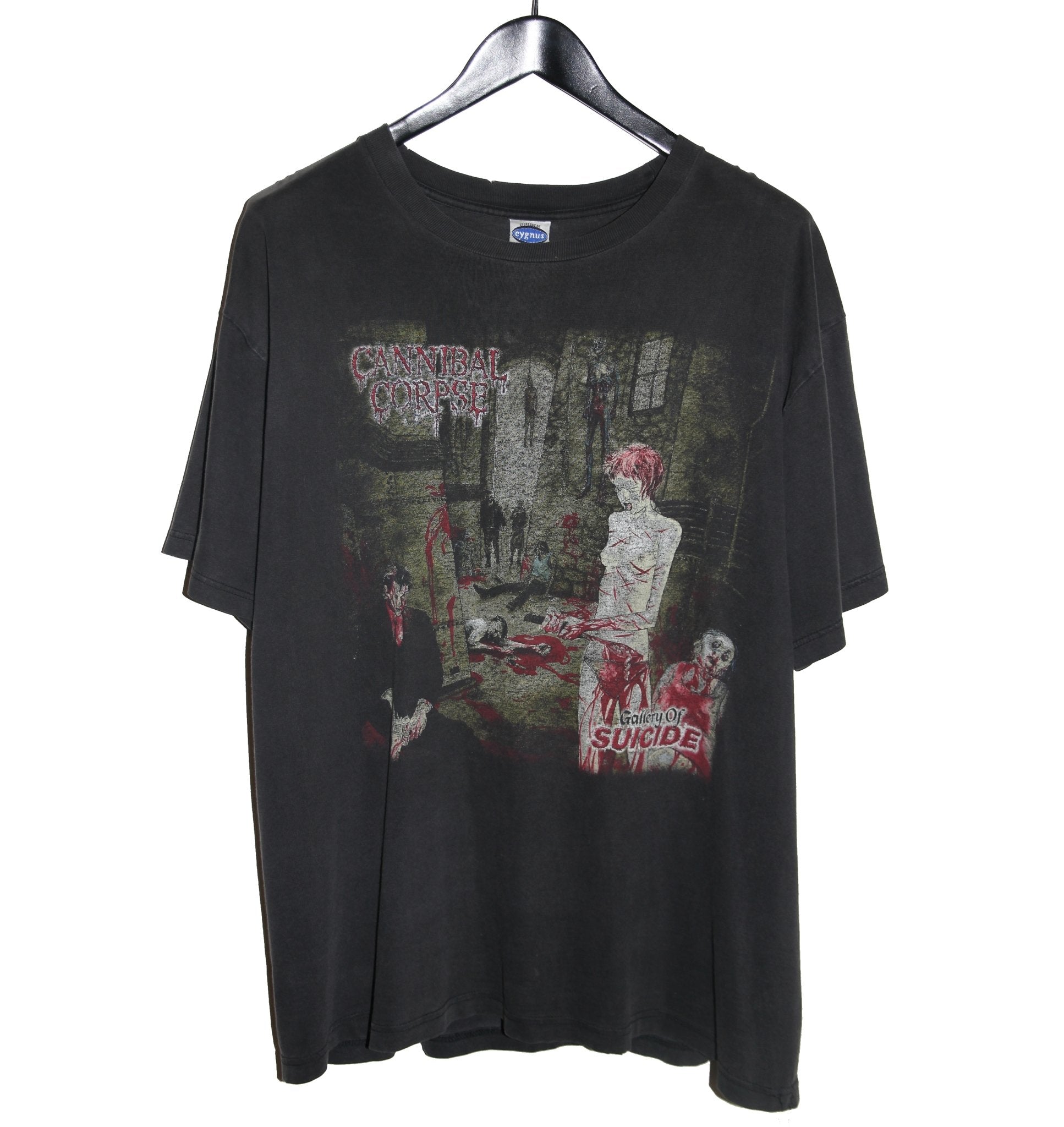 Cannibal Corpse 1998 Gallery of Suicide Tour Shirt - Faded AU