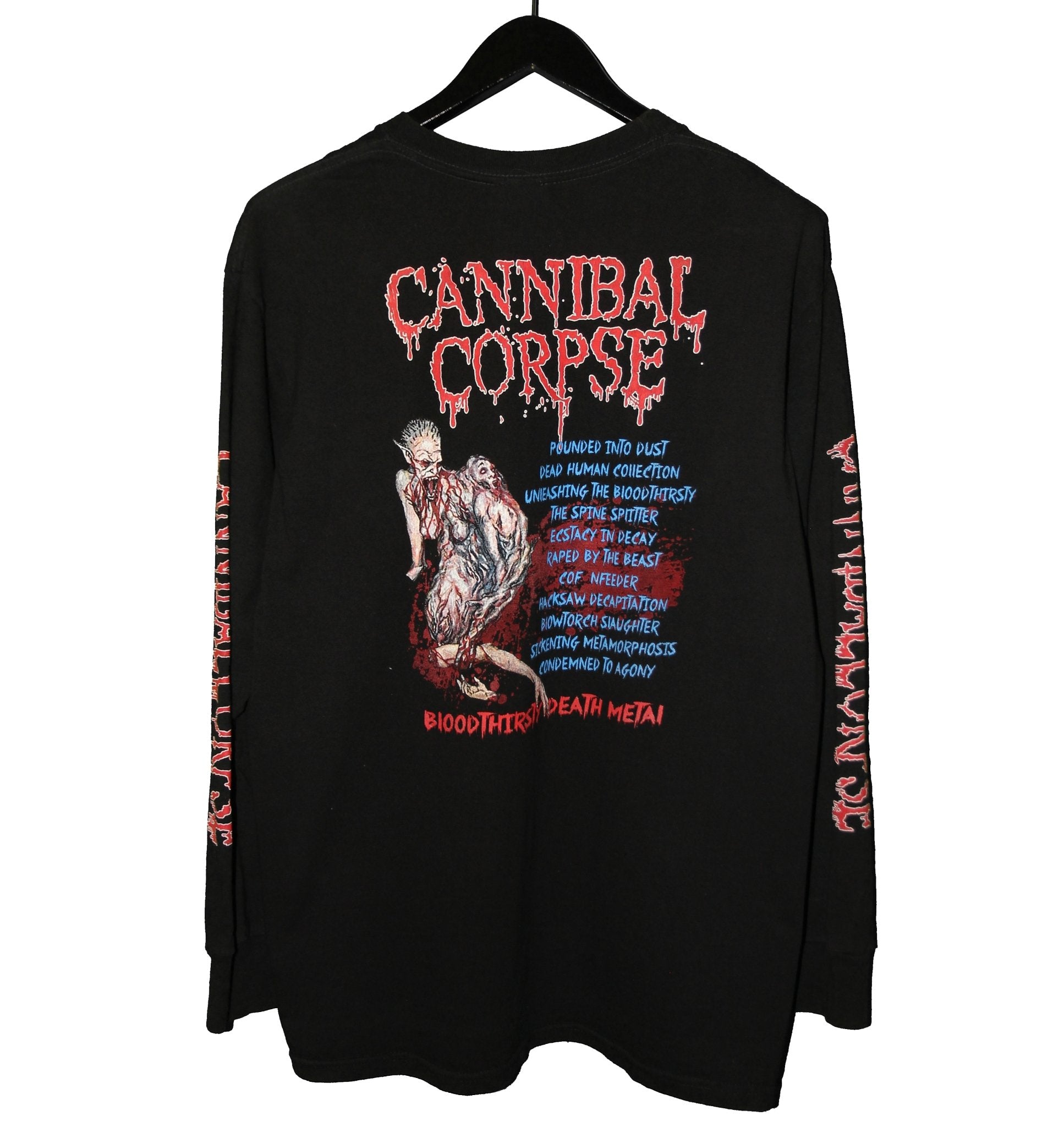 Cannibal Corpse 1999 Bloodthirsty Album Longsleeve - Faded AU