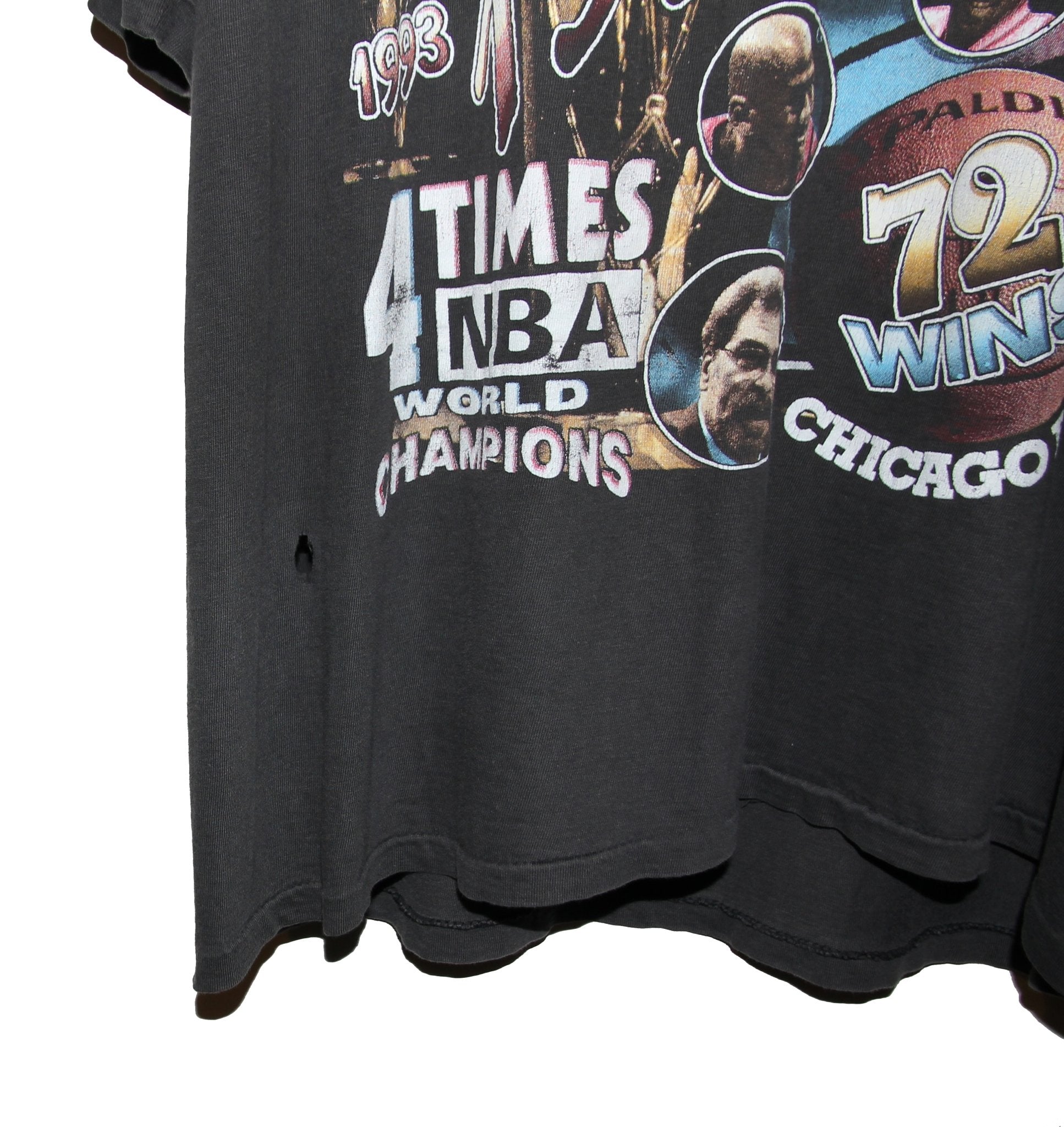 Chicago Bulls 1996 Championship Rap Tee - Faded AU