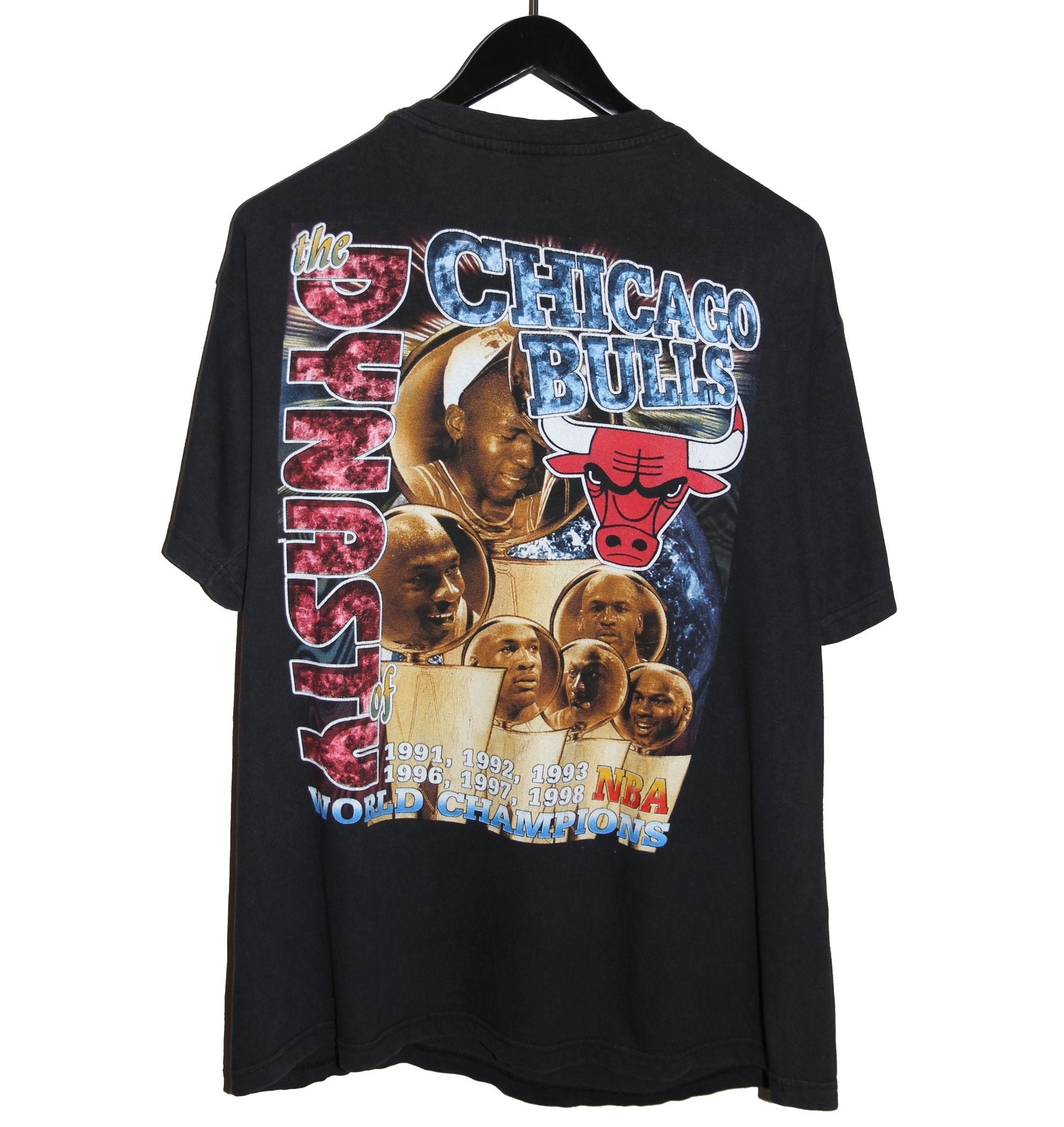 Chicago Bulls 1998 Championship Rap Tee - Faded AU