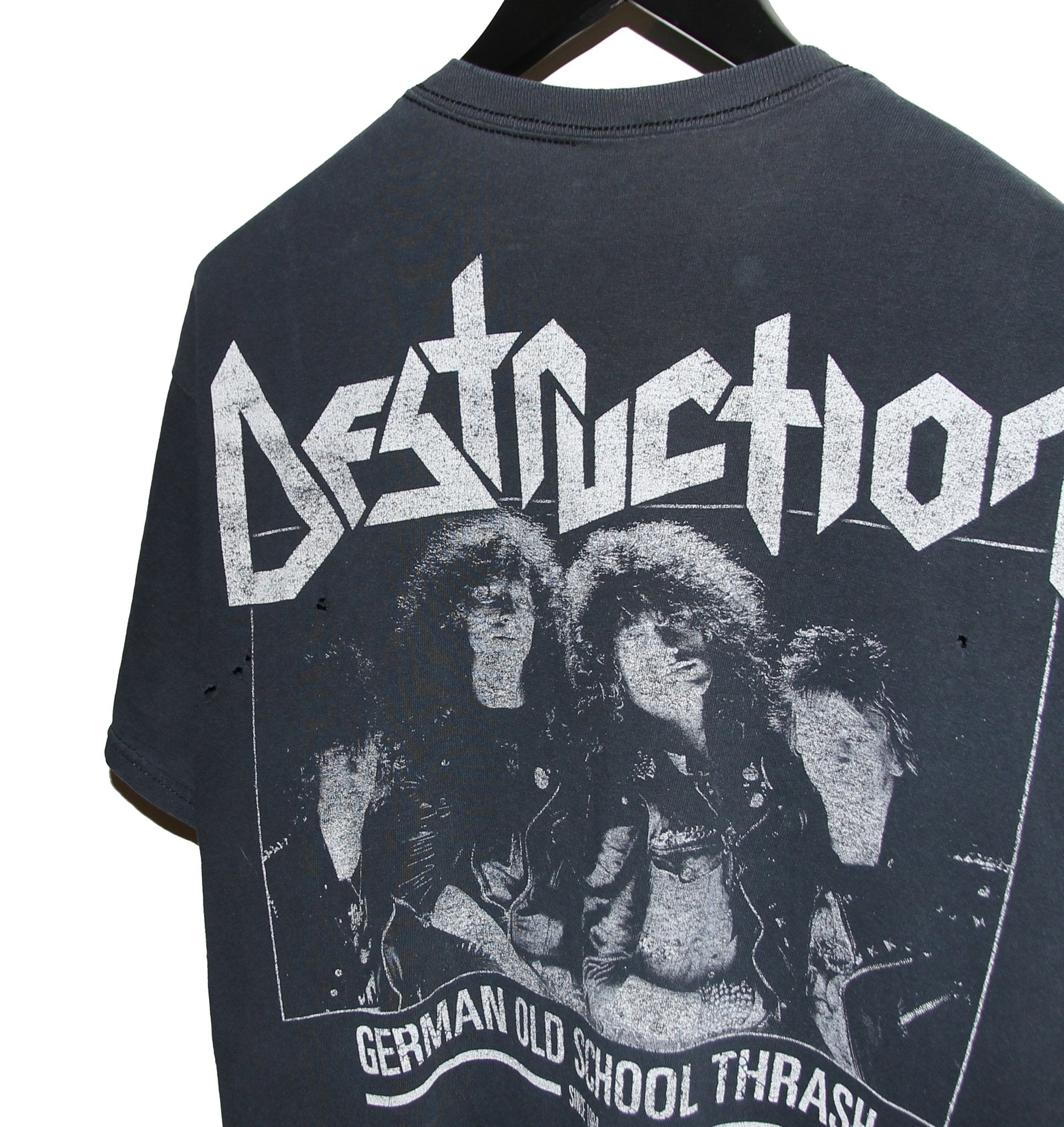 Destruction 00's Old School Trash Metal Shirt - Faded AU