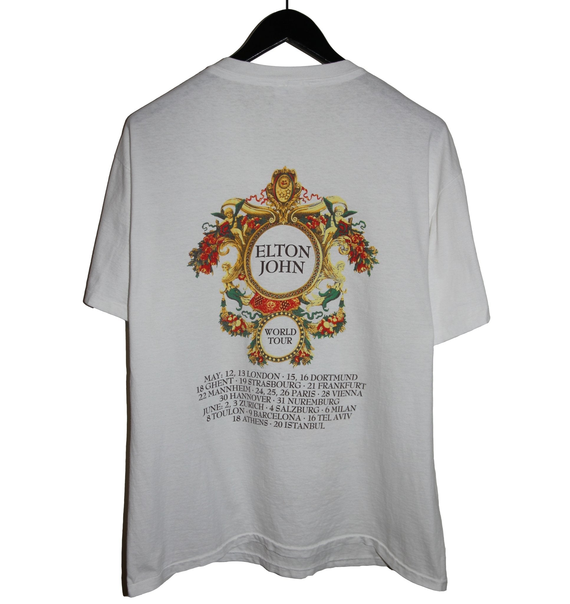 Elton John 1992 The One Tour Shirt - Faded AU