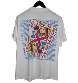 Elton John 1998 The Big Picture Tour Shirt - Faded AU