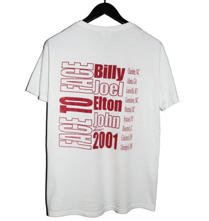 Elton John & Billy Joel 2001 Face To Face Tour Shirt - Faded AU