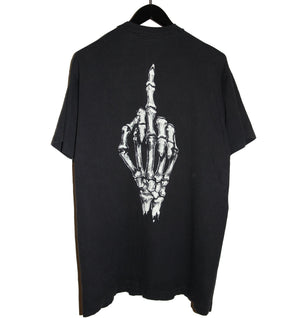 Fashion Victim 1993 Skeleton Middle Finger Shirt - Faded AU