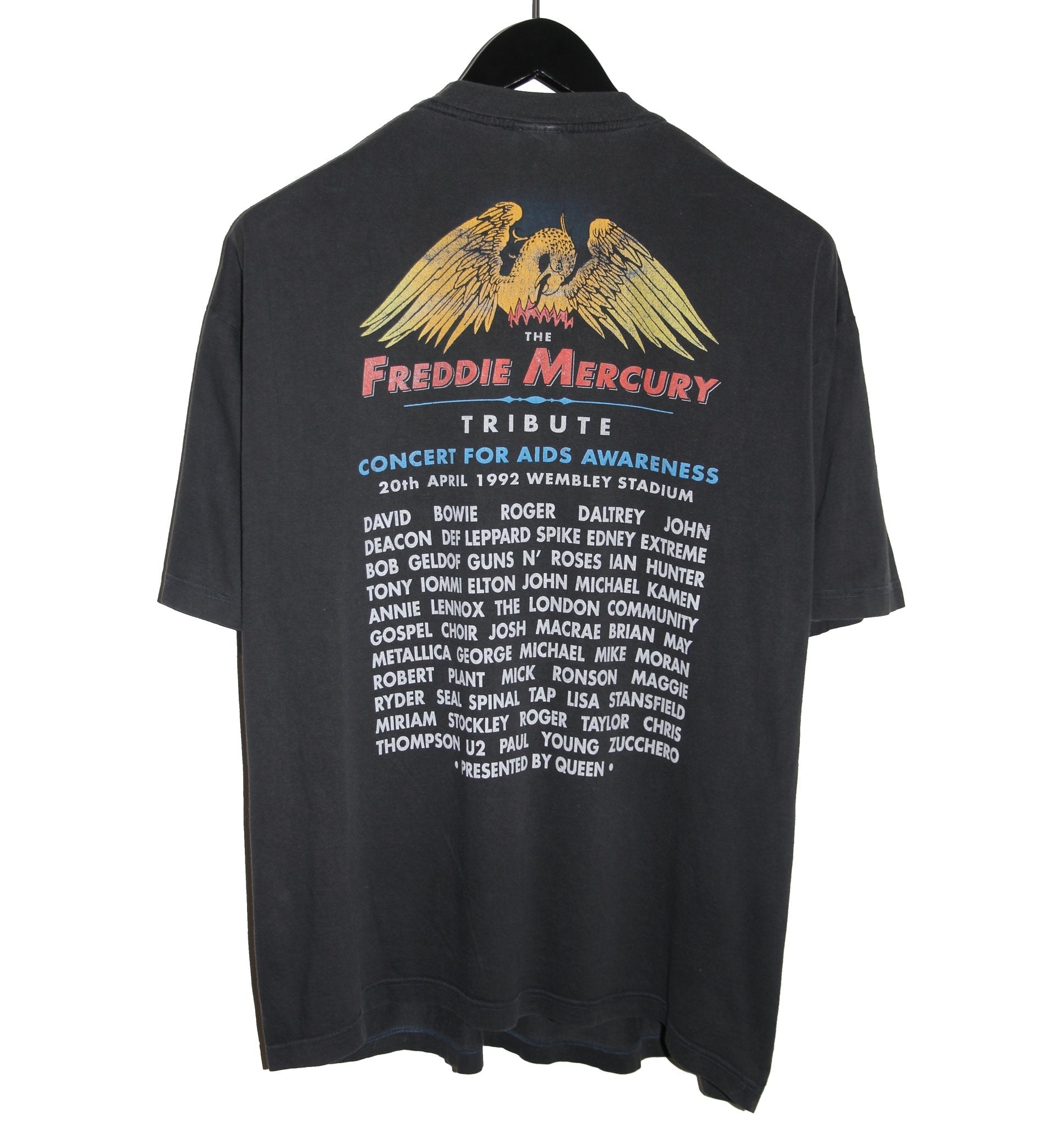 Freddie Mercury 1992 Tribute Concert Shirt - Faded AU