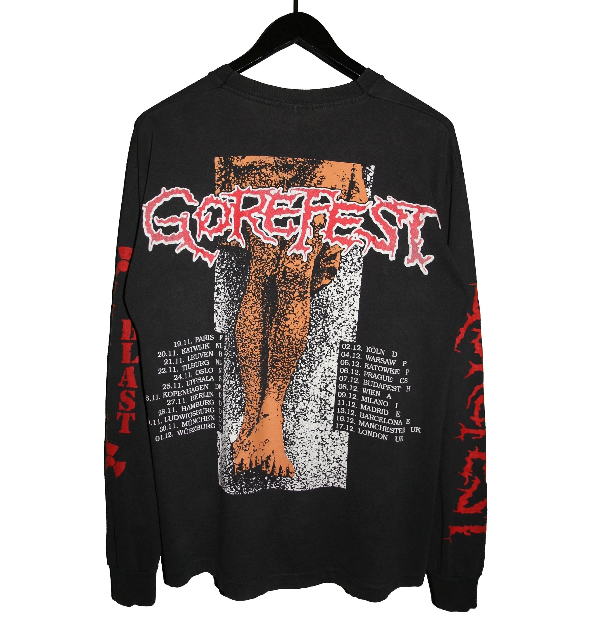 Gorefest 1993 European Tour Longsleeve - Faded AU
