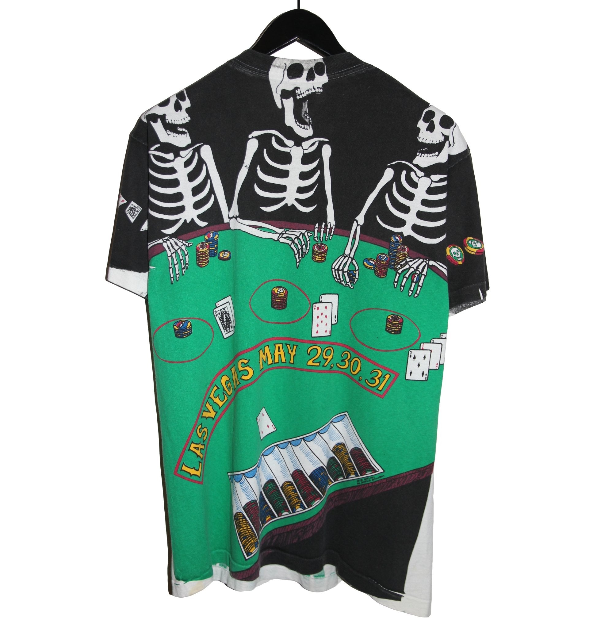 Grateful Dead 1992 Vegas Dead All Over Print Tour Shirt - Faded AU