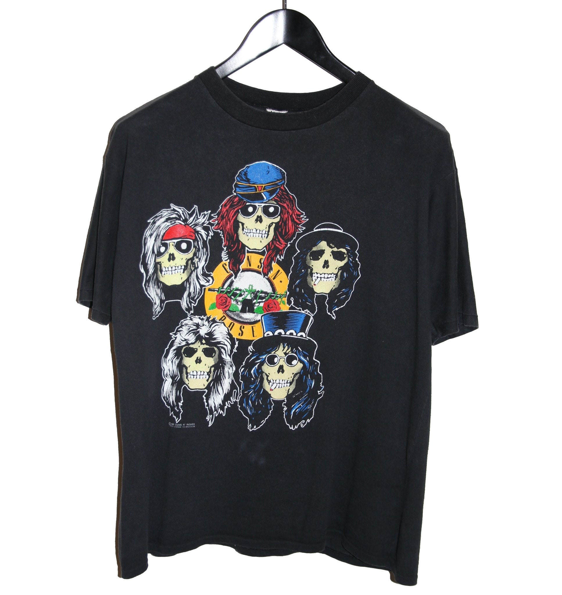 Guns N' Roses 1989 Los Angeles Coliseum Shirt - Faded AU