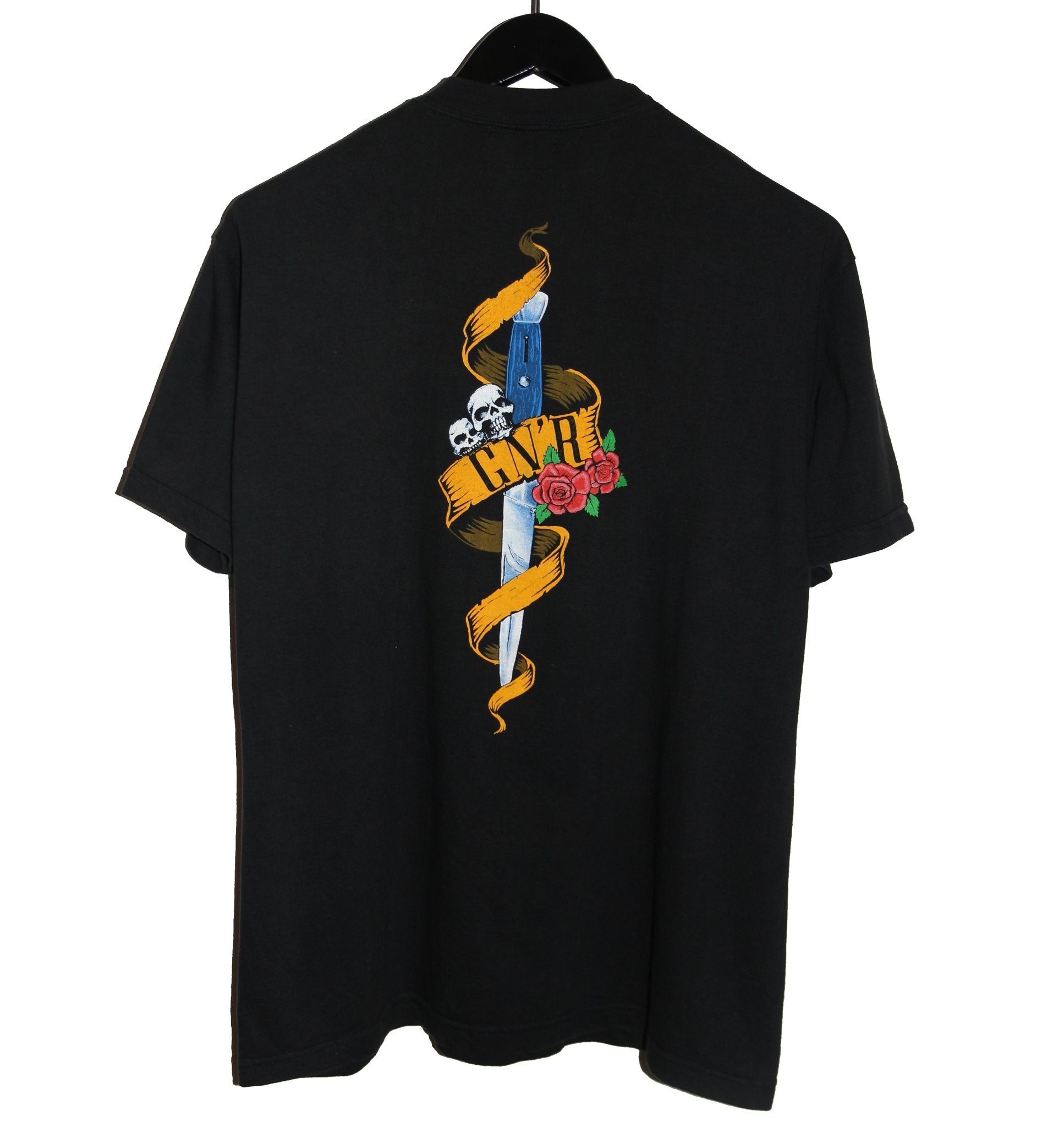 Guns N Roses 1990 Skull & Dagger Shirt - Faded AU