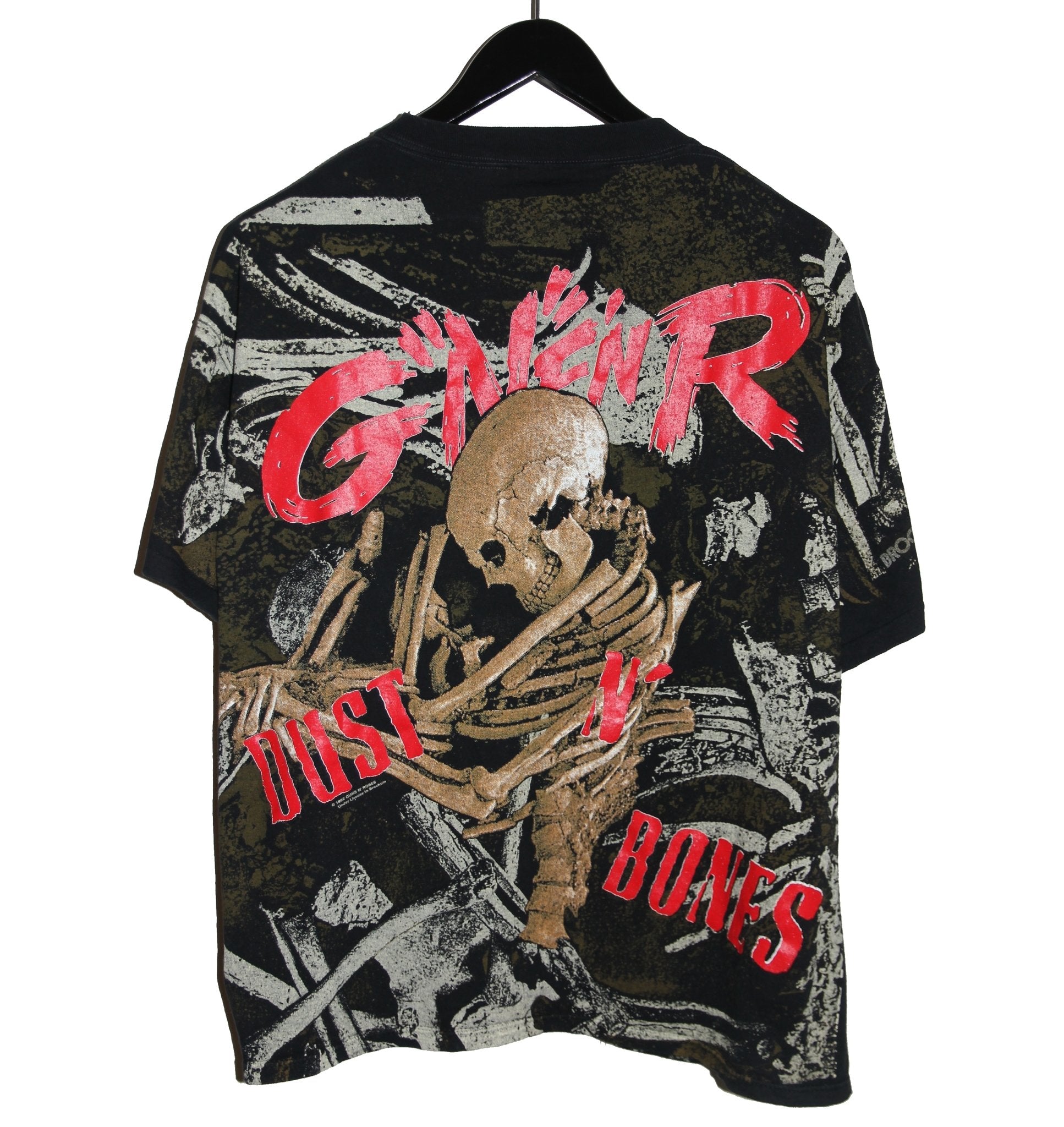 Guns N' Roses 1991 Dust N' Bones All Over Print Shirt - Faded AU