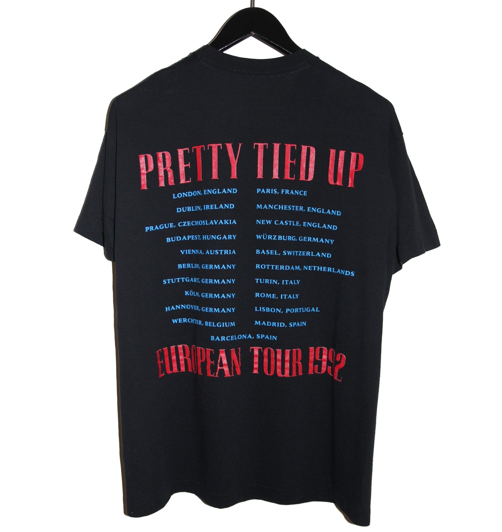 Guns N Roses 1991 Pretty Tied Up Tour Shirt - Faded AU