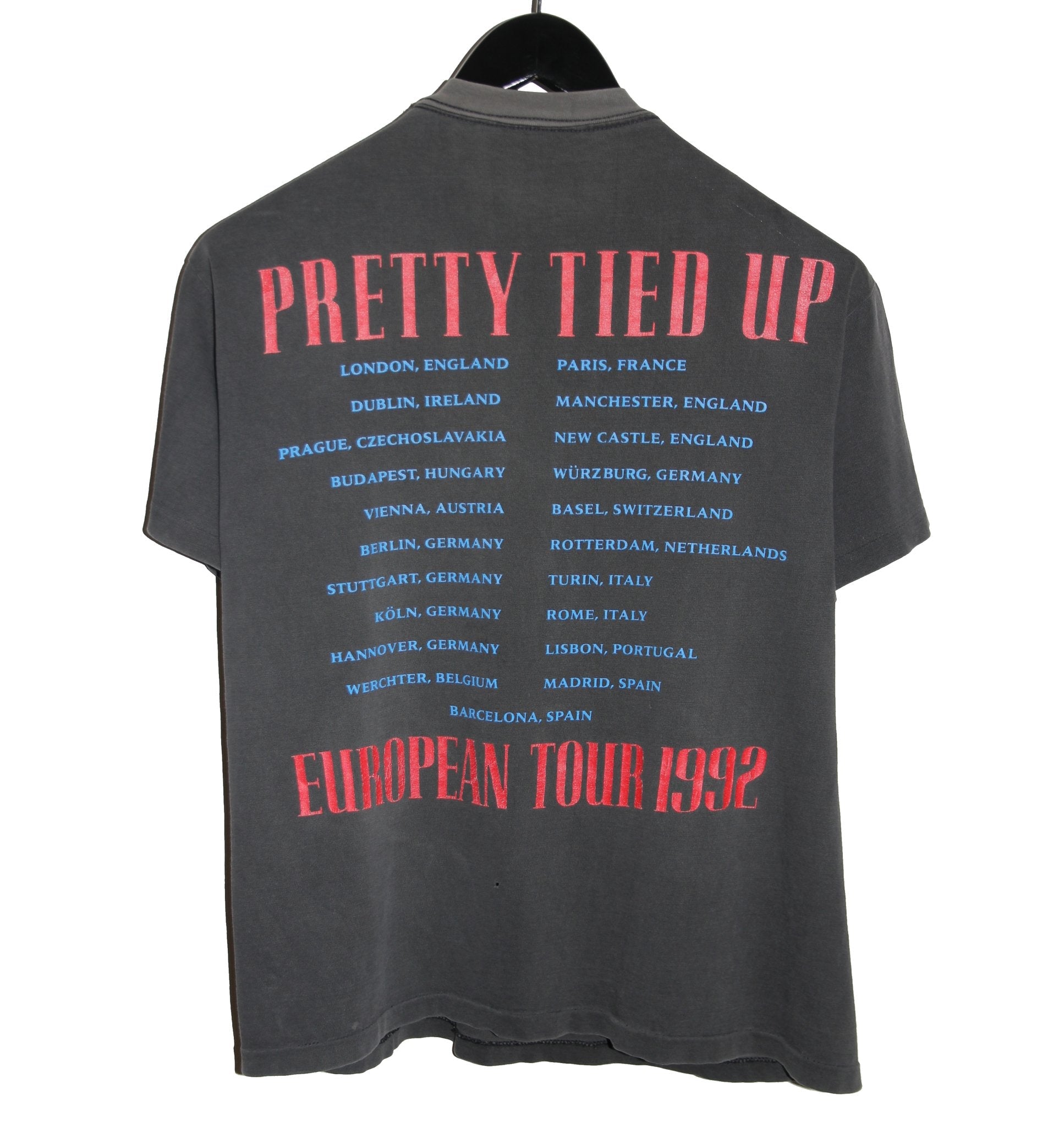 Guns N Roses 1992 Pretty Tied Up Tour Shirt - Faded AU