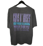 Guns N' Roses 1992 Use Your Illusion II German Tour Shirt - Faded AU