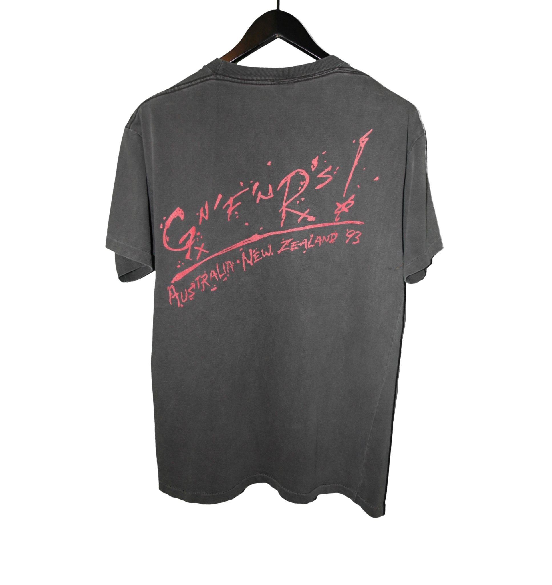 Guns N Roses 1993 Australia & New Zealand Tour Shirt - Faded AU