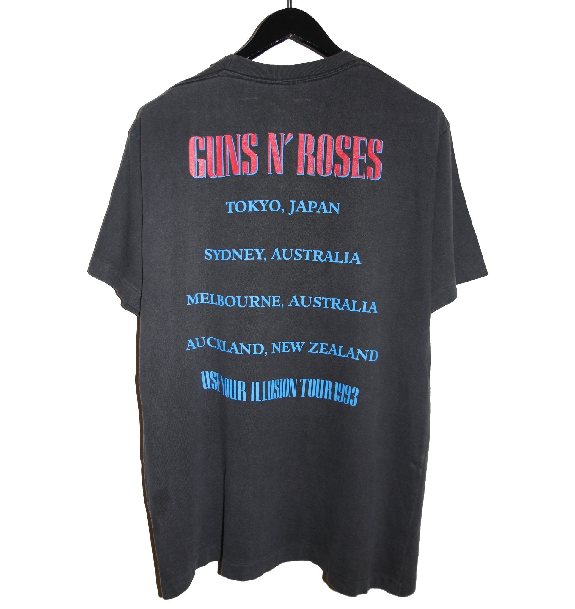 Guns N Roses 1993 Use Your Illusion Tour Shirt - Faded AU