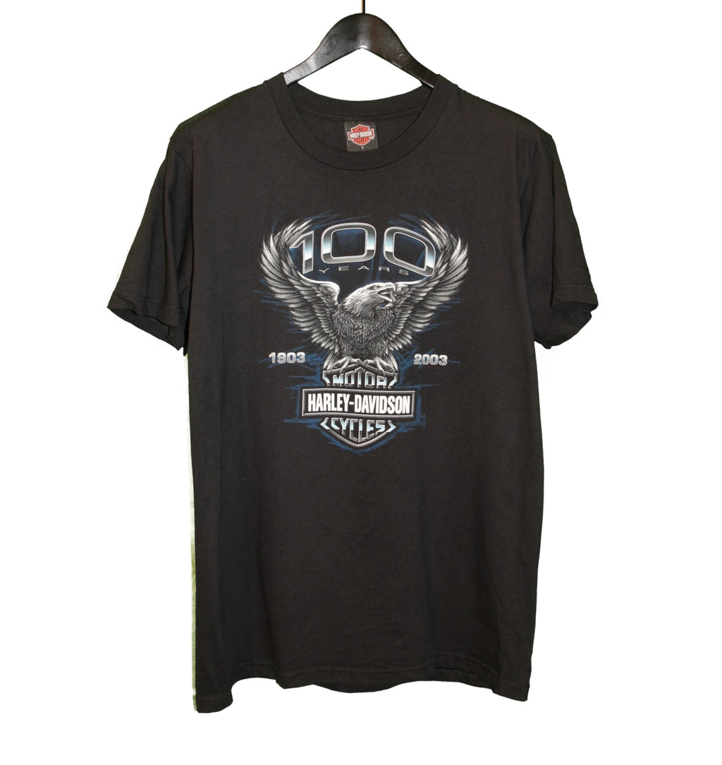 Harley Davidson 00s 100 Years Biker Shirt - Faded AU