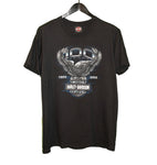 Harley Davidson 00s 100 Years Biker Shirt - Faded AU