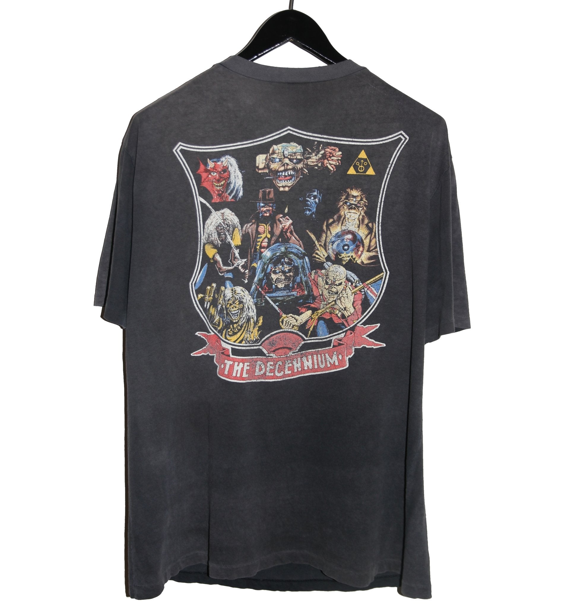 Iron Maiden 1990 The Decennium Shirt - Faded AU