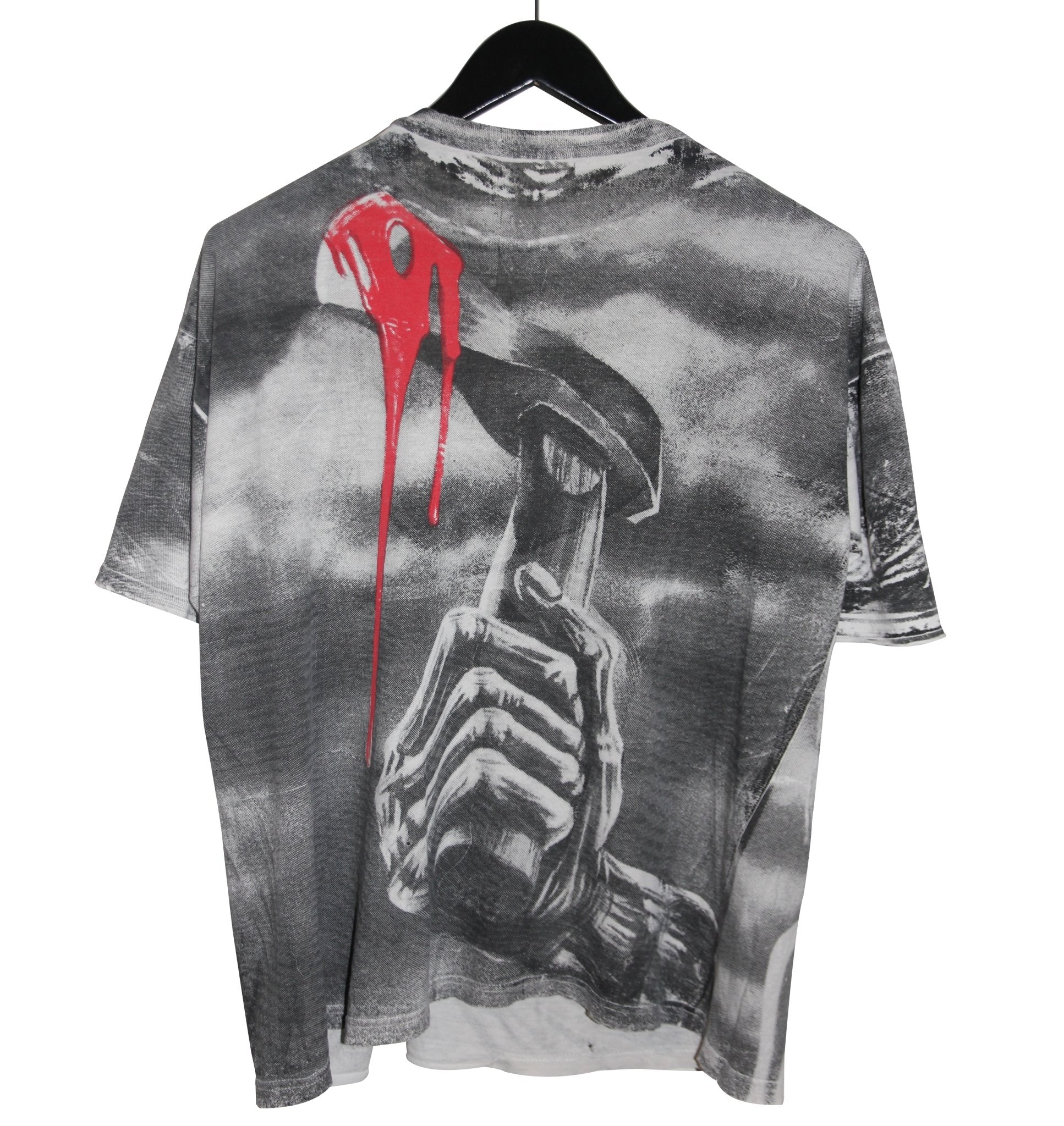 Iron Maiden 1991 Eddie the Head All Over Print Shirt - Faded AU