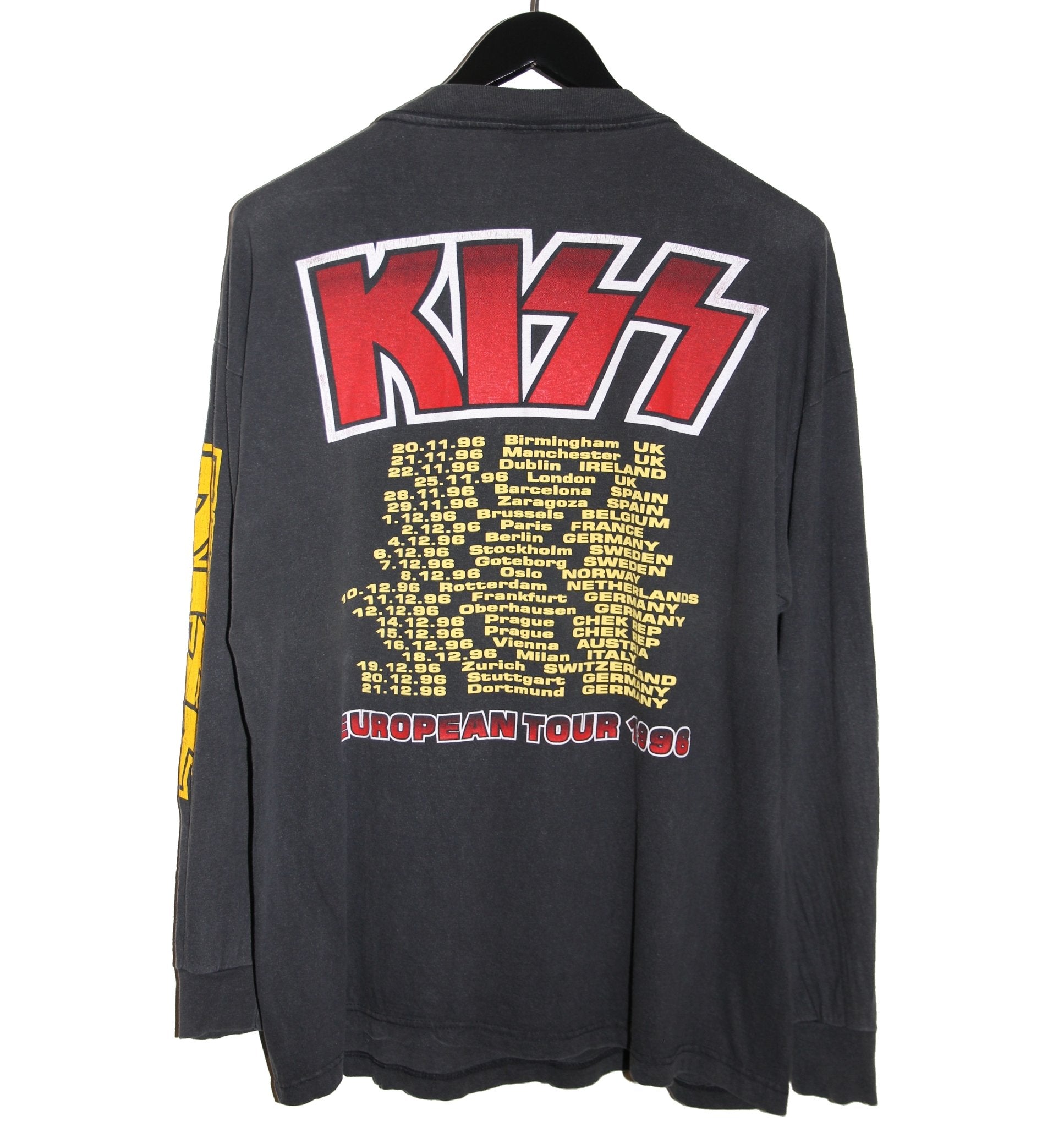 KISS 1996 European Tour Long Sleeve - Faded AU