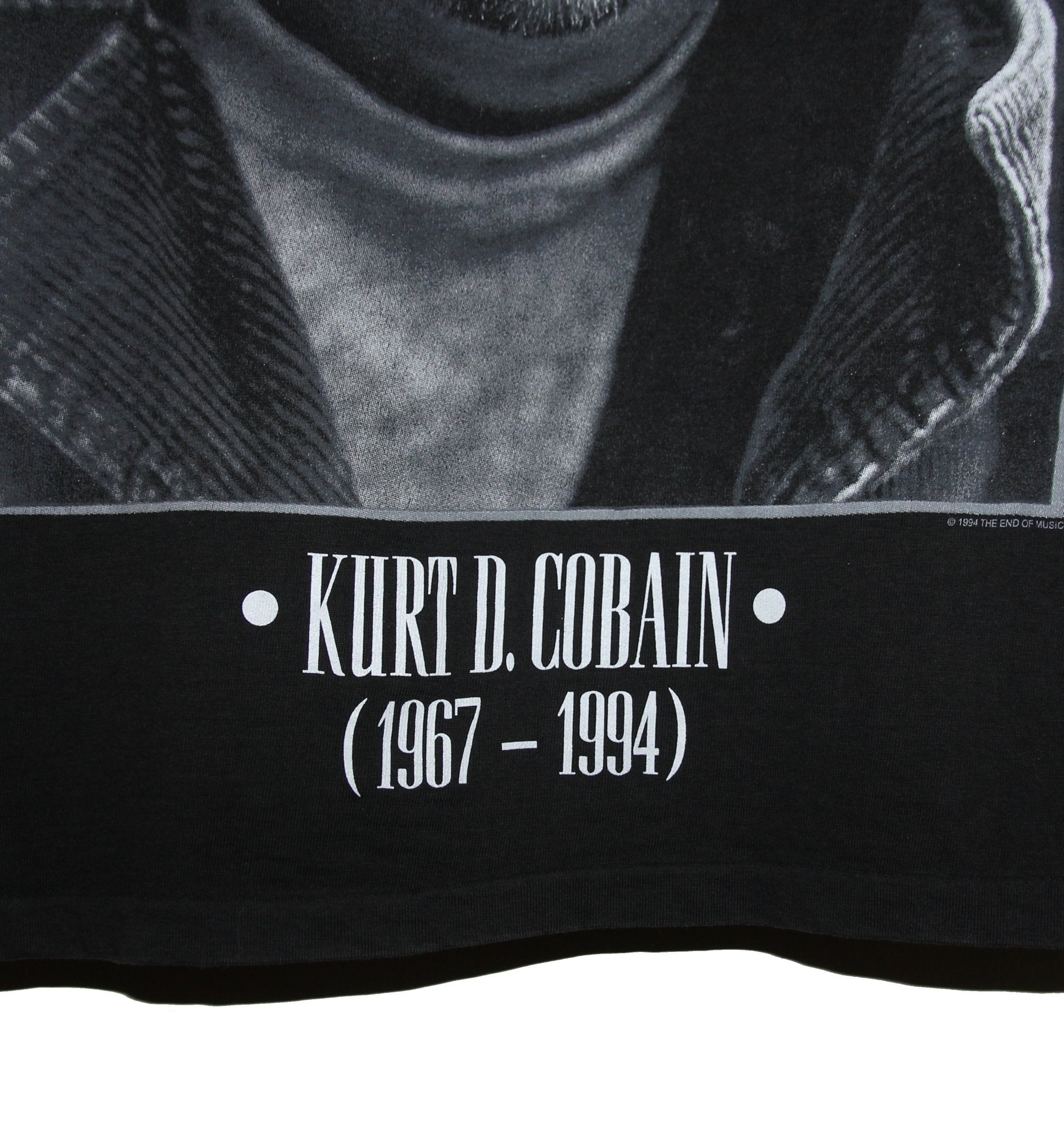Kurt Cobain 1994 Portrait Memorial Shirt - Faded AU