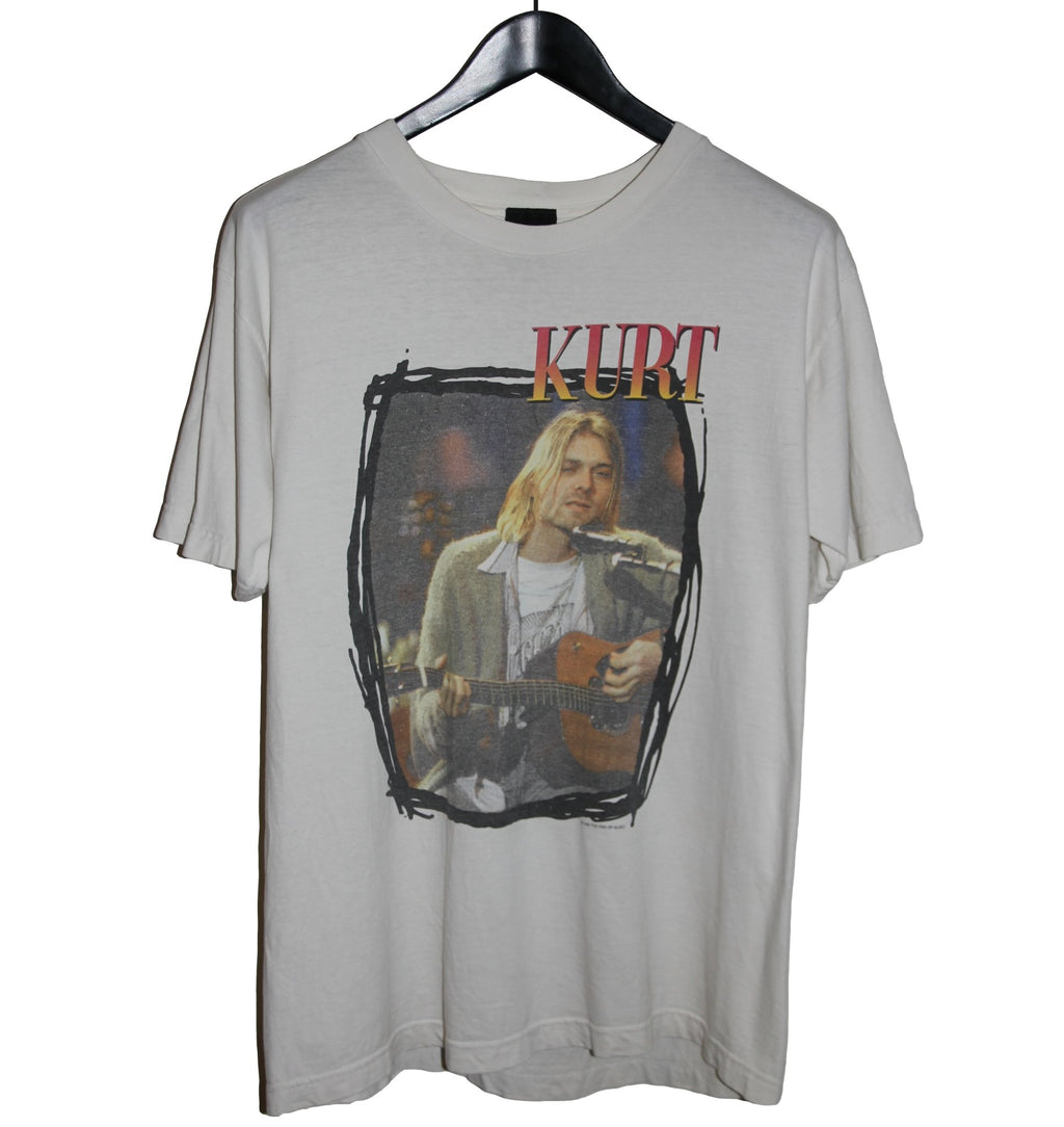 Kurt Cobain 1995 MTV Unplugged Memorial shirt - Faded AU