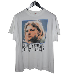 Kurt Cobain 1995 Portrait Memorial Shirt - Faded AU