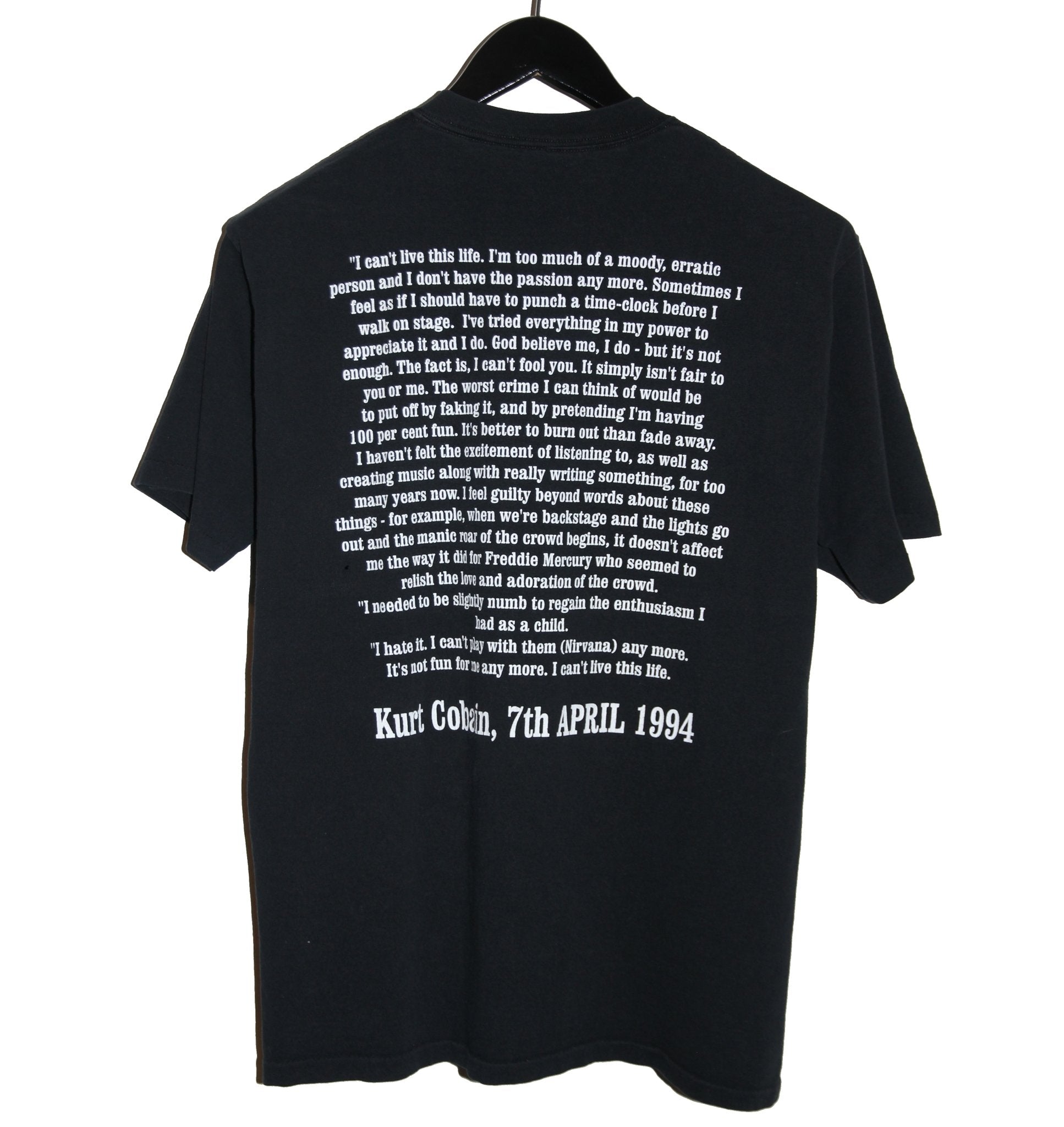 Kurt Cobain 90's Memorial Shirt - Faded AU