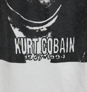 Kurt Cobain 90's Portrait Memorial Shirt - Faded AU